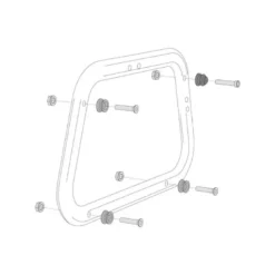 Adattatore Attacchi Laterali EVO Sw-Motech Valigie AERO ABS