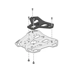 Attacco Posteriore Sw-Motech ADVENTURE-RACK Nero