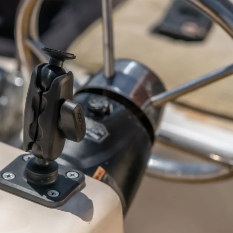 Base Rettangolare Con 4 Fori Piatti Quad Lock 360