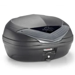 Bauletto Monolock Kappa K466NT2 46 Litri Nero Verniciato Argento