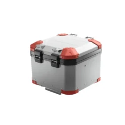 Bauletto Posteriore MyTech Model-x 44 Litri Grigio Angolari Rossi