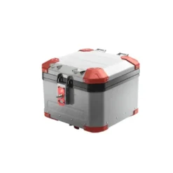 Bauletto Posteriore MyTech Model-x 44 Litri Grigio Angolari Rossi