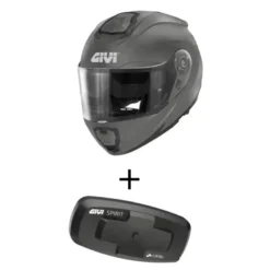 Bundle Casco Givi X.27 Solid Titanio Opaco con Interfono Givi I319S