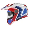 Bundle Casco Givi X.27 Tourer Graphic Bianco Blu Rosso con Interfono Givi I319S