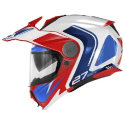 Bundle Casco Givi X.27 Tourer Graphic Bianco Blu Rosso con Interfono Givi I319S