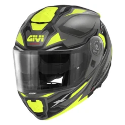 Bundle Casco Modulare Givi X.27 Sector Titanio Opaco Nero Giallo con Interfono Givi I319S
