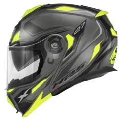 Bundle Casco Modulare Givi X.27 Sector Titanio Opaco Nero Giallo con Interfono Givi I319S