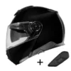 Bundle Casco Modulare Schuberth C5 Nero Lucido con Interfono Sc2 Standard