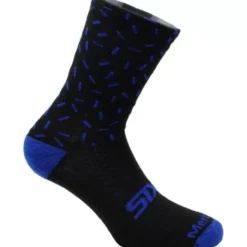 Calza Corta Sixs MERINOS-SOCKS Nero Blu