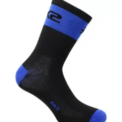 Calza Corta Sixs SHORT-LOGO Nero Blu