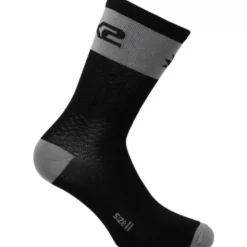 Calza Corta Sixs SHORT-LOGO Nero Grigio