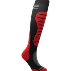 Calza Lunga Invernale Unisex Sixs MOT2-MERINOS Nero Rosso