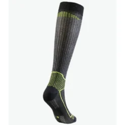 Calza Lunga Rinforzata Unisex Sixs LONG V3 Nero Carbon Giallo