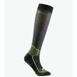 Calza Lunga Rinforzata Unisex Sixs LONG V3 Nero Carbon Giallo