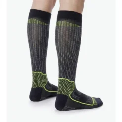 Calza Lunga Rinforzata Unisex Sixs LONG V3 Nero Carbon Giallo