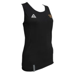 Canotta Donna Tecnica In Lana Merino Australiana Termoregolante Traspirante Antiodore Riday Nero