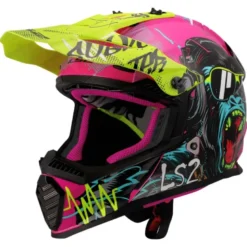 Casco Cross Bambino Ls2 MX437 Fast Evo II Gorilla Viola