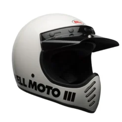 Casco Cross Bell Moto-3 Bianco Ece 06
