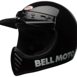 Casco Cross Bell Moto-3 Nero Lucido
