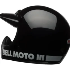Casco Cross Bell Moto-3 Nero Lucido