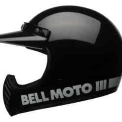 Casco Cross Bell Moto-3 Nero Lucido