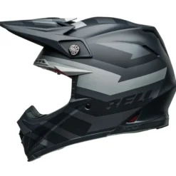 Casco Cross Bell Moto-9s Flex 2024 Banshee Nero Argento