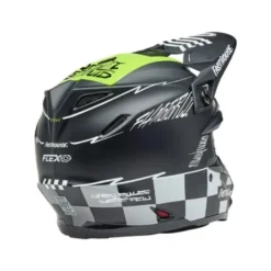 Casco Cross Bell Moto-9s Flex 2025 Fasthouse Smoke Bomb Nero Giallo
