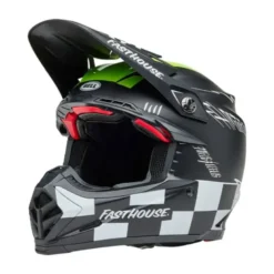 Casco Cross Bell Moto-9s Flex 2025 Fasthouse Smoke Bomb Nero Giallo
