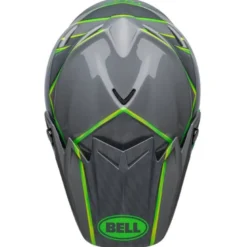 Casco Cross Bell Moto-9s Flex 2023 Sprite Grigio Verde Ece 06