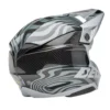 Casco Cross Bell Moto-10 Spherical 2025 Cortex Argento Grigio ECE 06