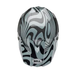 Casco Cross Bell Moto-10 Spherical 2025 Cortex Argento Grigio ECE 06