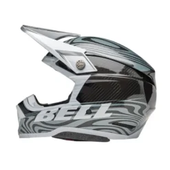Casco Cross Bell Moto-10 Spherical 2025 Cortex Argento Grigio ECE 06