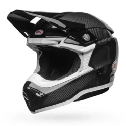 Casco Cross Bell Moto-10 Spherical Nero Bianco Lucido