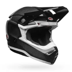 Casco Cross Bell Moto-10 Spherical Nero Bianco Lucido