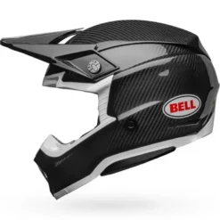 Casco Cross Bell Moto-10 Spherical Nero Bianco Lucido