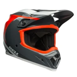 Casco Cross Bell Mx-9 Mips 2024 Dart Arancione Grigio Carbonio