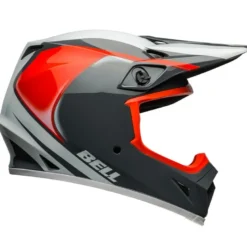 Casco Cross Bell Mx-9 Mips 2024 Dart Arancione Grigio Carbonio