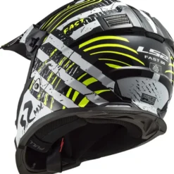 Casco Cross Enduro Ls2 Mx437 Fast Evo Verve Nero Bianco