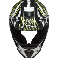 Casco Cross Enduro Ls2 Mx437 Fast Evo Verve Nero Bianco