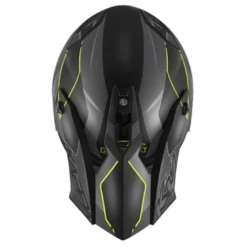 Casco Cross Kappa KV49 Evo Chaser Nero Opaco Grigio Giallo