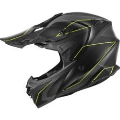 Casco Cross Kappa KV49 Evo Chaser Nero Opaco Grigio Giallo