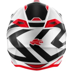 Casco Cross Kappa KV49 Evo Great Bianco Lucido Rosso Nero