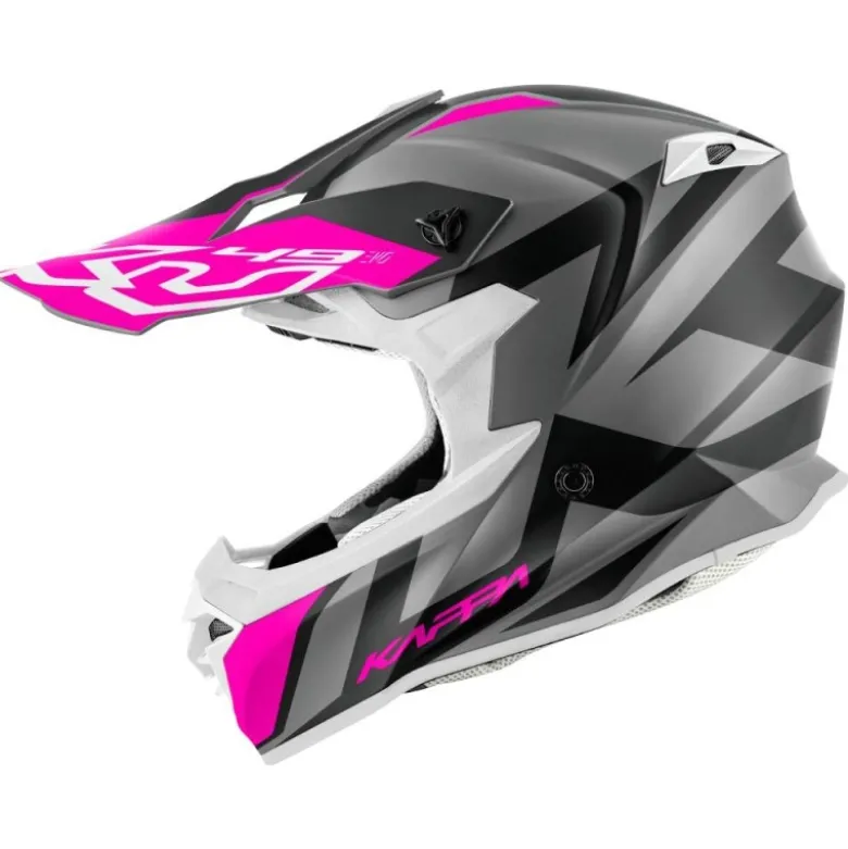 Casco Cross Kappa KV49 Evo Great Titanio Opaco Rosa