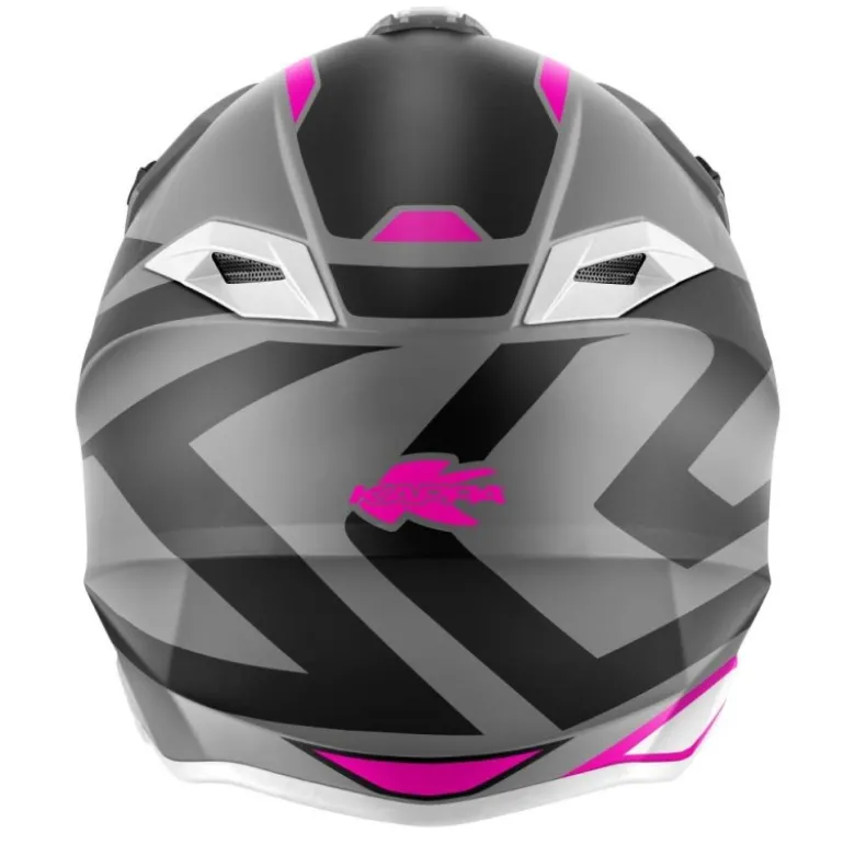 Casco Cross Kappa KV49 Evo Great Titanio Opaco Rosa