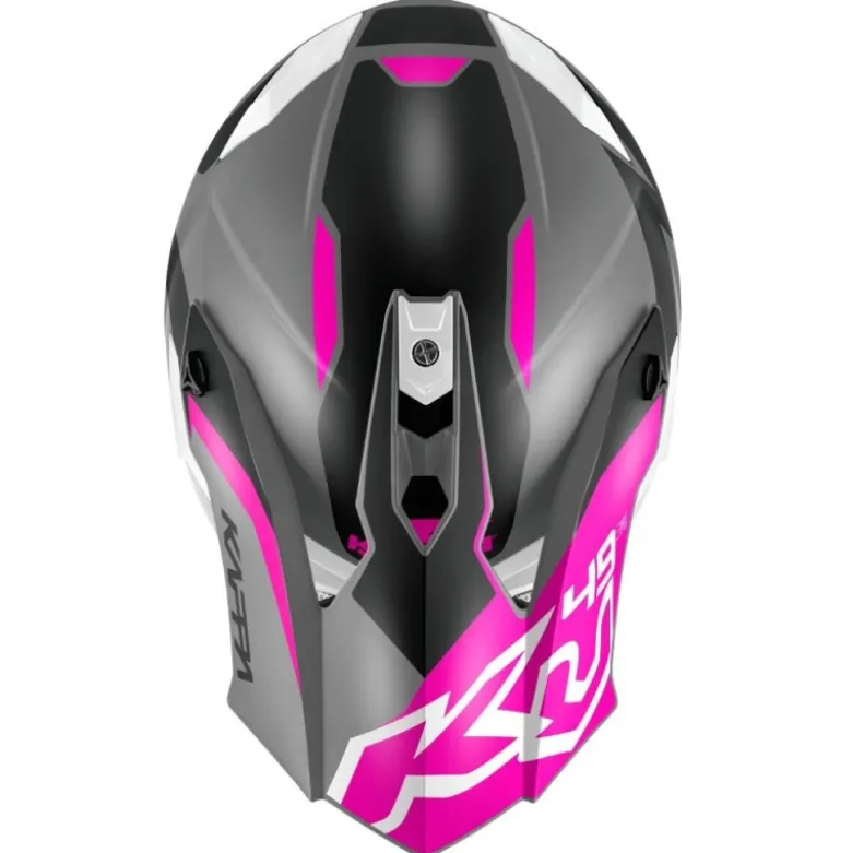 Casco Cross Kappa KV49 Evo Great Titanio Opaco Rosa