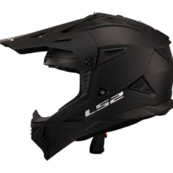 Casco Cross Ls2 Mx708 Fast II Solid Nero Opaco
