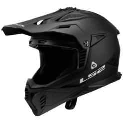 Casco Cross Ls2 Mx708 Fast II Solid Nero Opaco