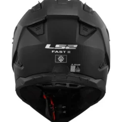 Casco Cross Ls2 Mx708 Fast II Solid Nero Opaco