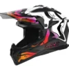 Casco Cross Ls2 Mx708 Fast II Wash Bianco Lucido