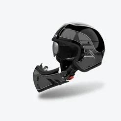 Casco Crossover Airoh J 110 Raster Grigio Scuro Lucido